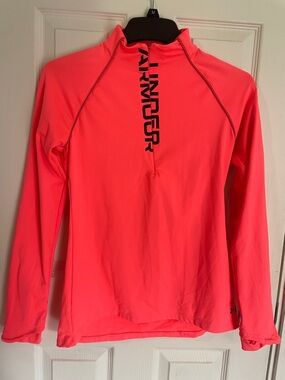 Under Armour Hot Pink Half-Zip Performance Pullover
